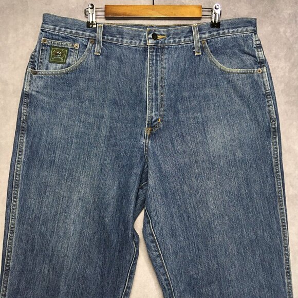 Cinch Mens Green Label Relaxed Fit Blue Jeans size 38x34 Western Cowboy Denim